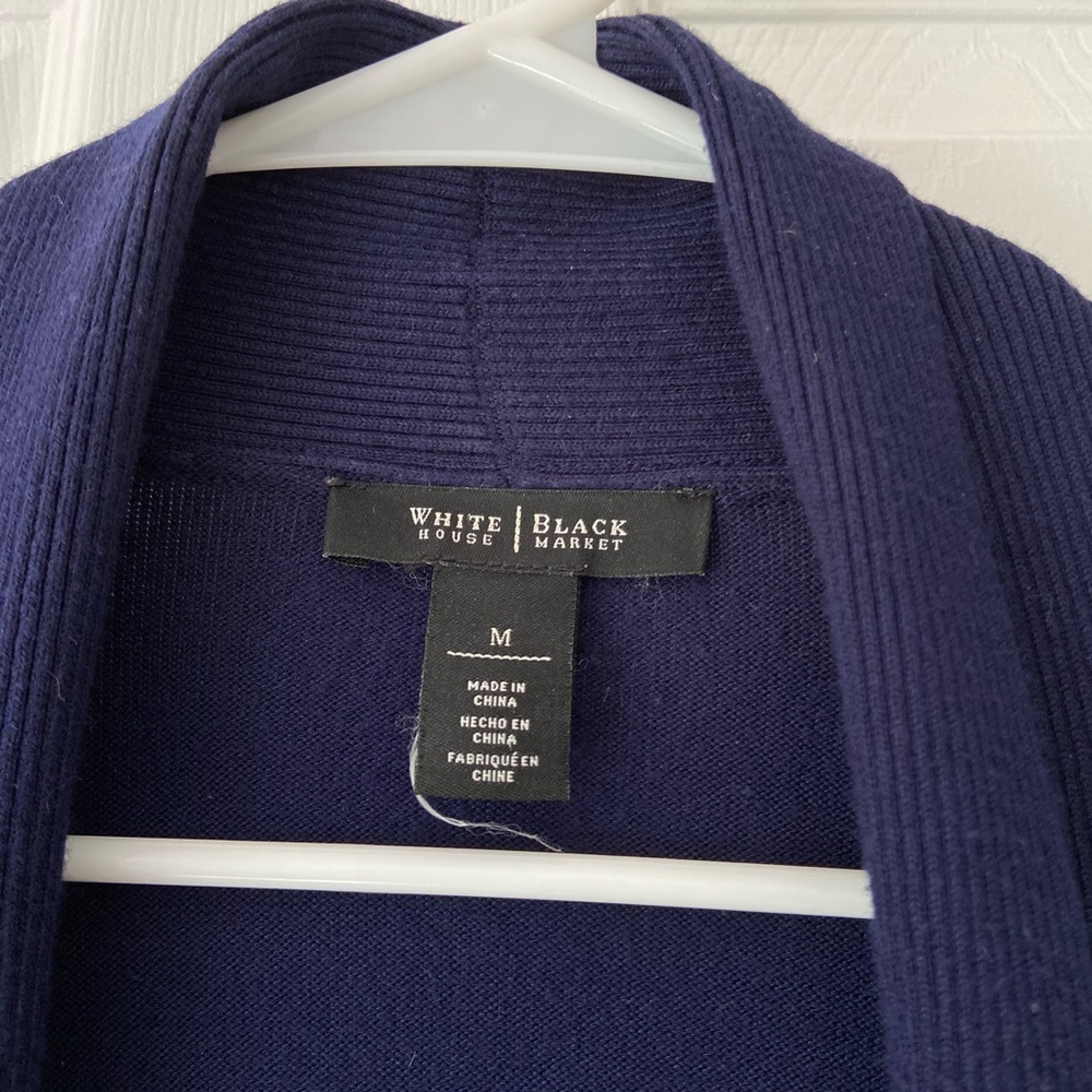 White House Black Market Mid Length Sweater Cardigan - Picture 2 of 4